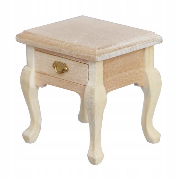 1/12 Miniatur-Nachtstolik aus Holz für Puppenhaus, elegantes Accessoire