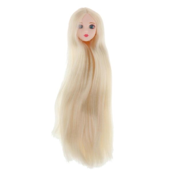 1/6 Puppenkopf mit goldenem Haar – DIY-BJD-Körperskulptur
