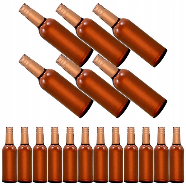 Set 24 Miniature Bottiglie di Birra in Resina per Casa delle Bambole Decorazione