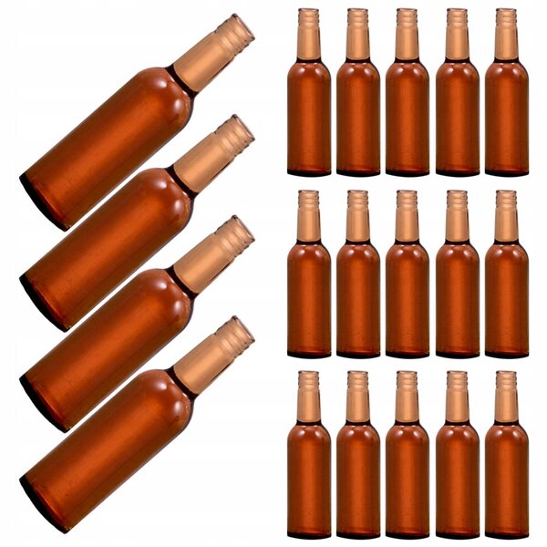 Set 24 Miniature Bottiglie di Birra in Resina per Casa delle Bambole Decorazione
