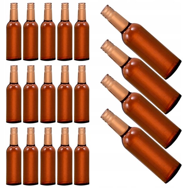 Set 24 Miniature Bottiglie di Birra in Resina per Casa delle Bambole Decorazione