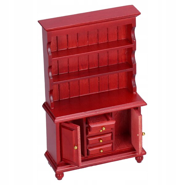 Dollhouse 1:12 Mobile in Legno Mini Libreria per Bambole Design Dettagliato