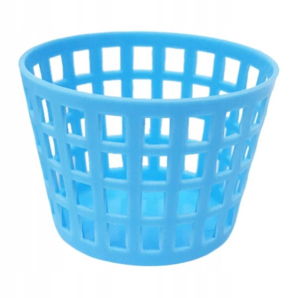 Mini cestino per biancheria sporca 1:12 per casette delle bambole, modello blu