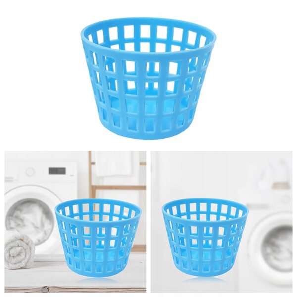 Mini cestino per biancheria sporca 1:12 per casette delle bambole, modello blu