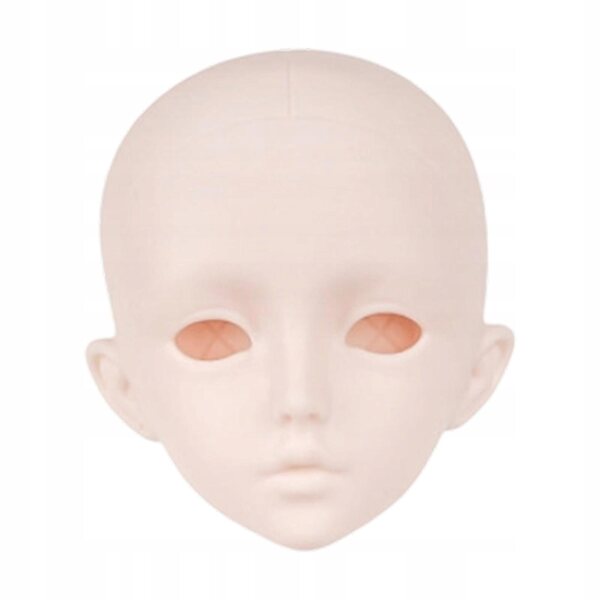 1/3 BJD Male Doll Head Accessory Practice Makeup 3D Face Ups Biała skóra