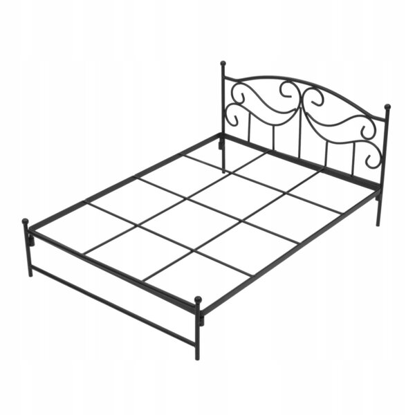 1:6 Miniatur-Schmiedeeisenbett für Puppenhaus, Schlafzimmermöbel-Set