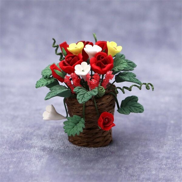 Miniatuur Bonsai Plant in hars 1/12 voor poppenhuisdecoraties