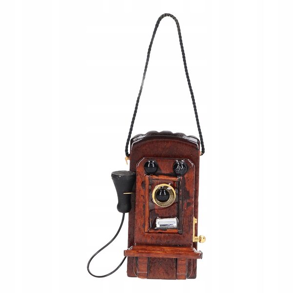 Telefono Miniatura Vintage Scala 1:12 per Casa delle Bambole - Decorazione Realistica