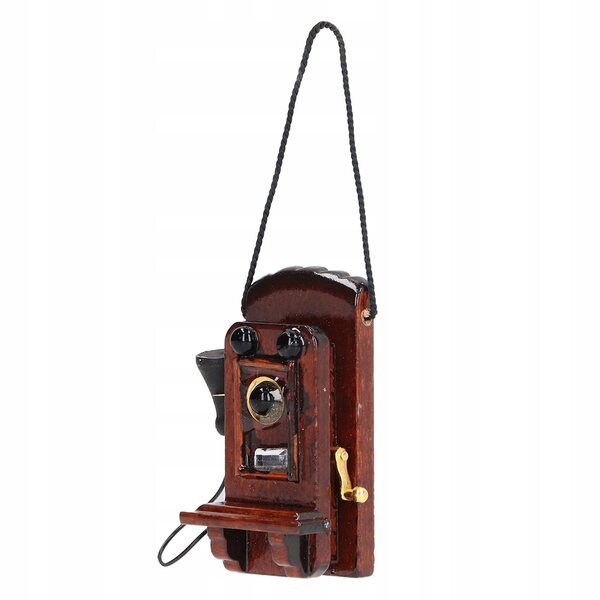Telefono Miniatura Vintage Scala 1:12 per Casa delle Bambole - Decorazione Realistica