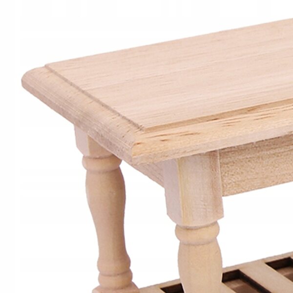Mini Tavolo in Legno 1:12 per Casa delle Bambole – Modello Arredo Sala da Pranzo