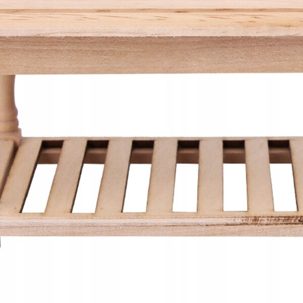 Mini Tavolo in Legno 1:12 per Casa delle Bambole – Modello Arredo Sala da Pranzo