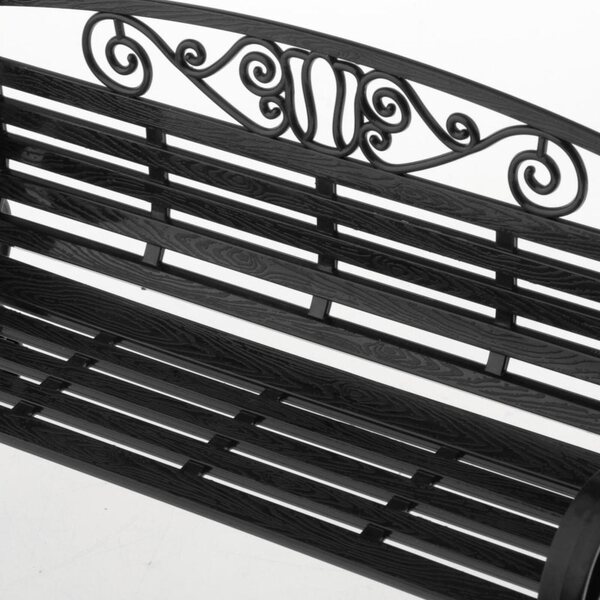 1:6 Mini-Parkbank-Modell für Puppen, schwarz, präzise und realistische Details