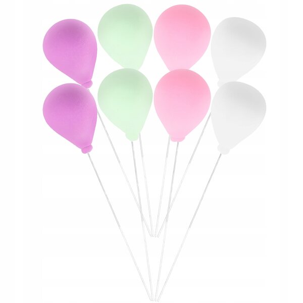 Lot de 8 mini ballons décoratifs pour mini jardins, maisons de poupées et terrariums
