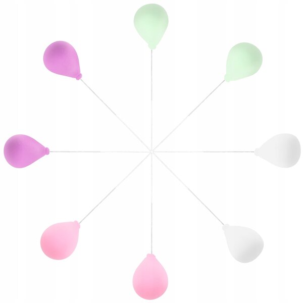 Lot de 8 mini ballons décoratifs pour mini jardins, maisons de poupées et terrariums
