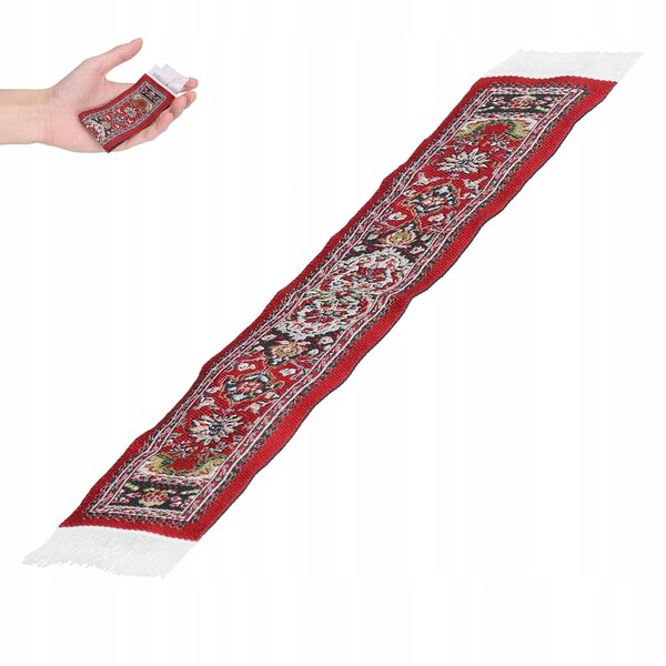 Miniatura 1:12 Tappeto Intrecciato per Casa delle Bambole Decorazione Elegante