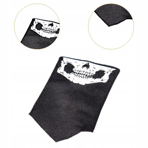 1/6 Figur mit Totenkopfmaske aus Stoff für Sammler und Kreativspiele