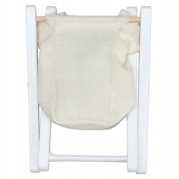 Miniatuur opvouwbare wasmand 1:12 houten poppenhuis