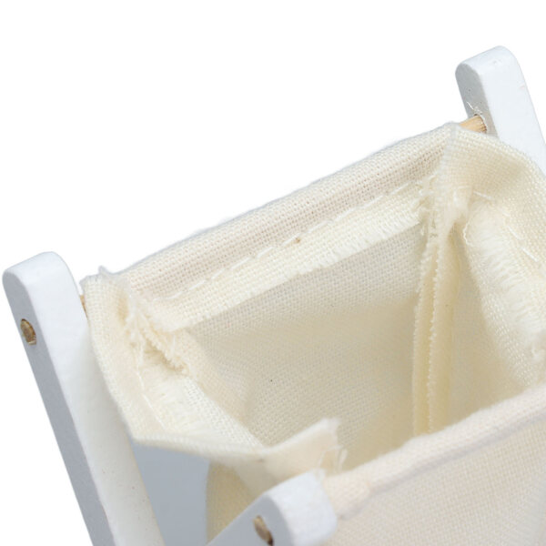 Miniatuur opvouwbare wasmand 1:12 houten poppenhuis