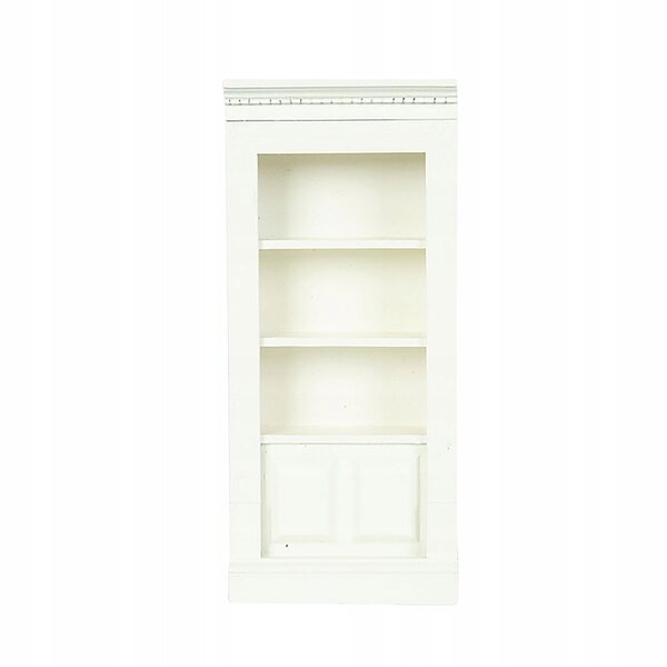 Miniatura mobile vetrina per casa delle bambole in legno bianco 1/12