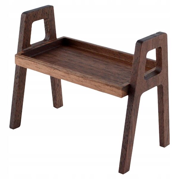 Miniatura mensola in legno naturale per casa delle bambole scala 1:12