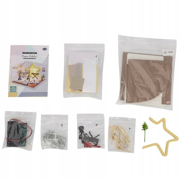 DIY miniaturowy domek dla lalek zestawy drewniany domek dla lalek DL
