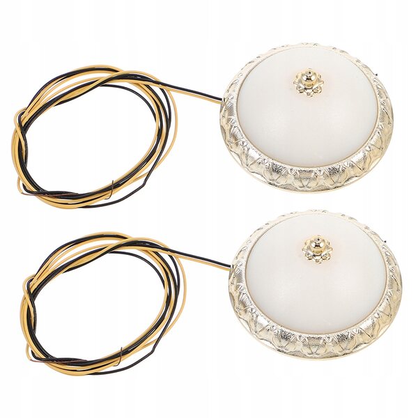 Beigefarbene LED-Puppenhauslampen, 2-teiliges Set, elegantes und realistisches Design