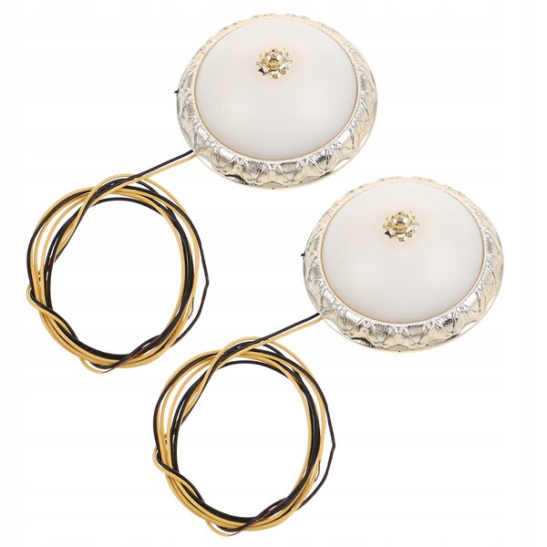 Beigefarbene LED-Puppenhauslampen, 2-teiliges Set, elegantes und realistisches Design