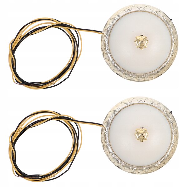 Beigefarbene LED-Puppenhauslampen, 2-teiliges Set, elegantes und realistisches Design