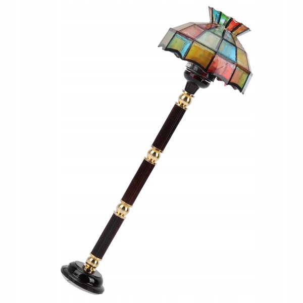 1:12 Puppenhaus Miniatur LED Stehlampe im modernen Stil