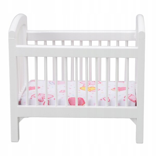 Letto per bambole in legno, sicuro, resistente e bello, 1:12