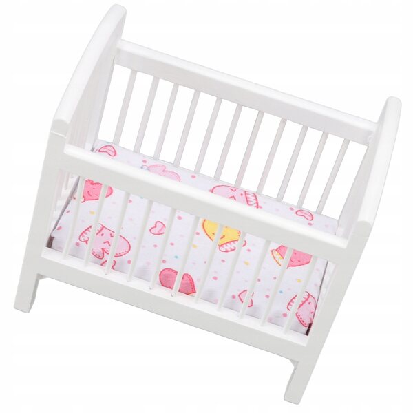 Letto per bambole in legno, sicuro, resistente e bello, 1:12