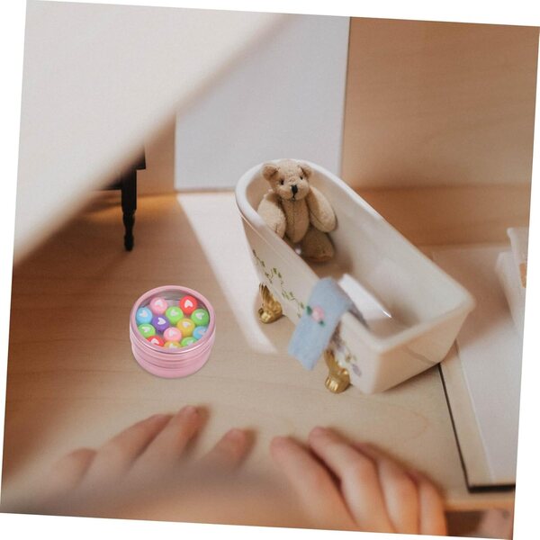 Vaguelly Mini Scatola Caramelle per Case delle Bambole, Decorazioni Natalizie in Plastica 1:12