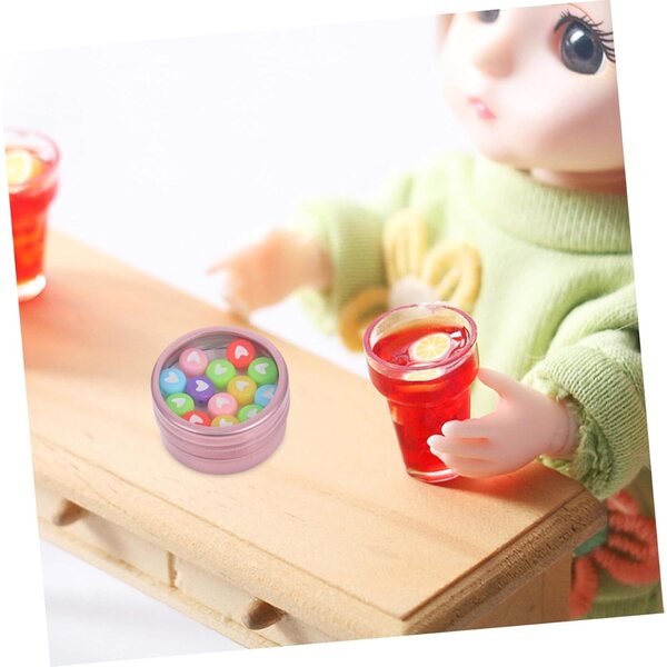 Vaguelly Mini Scatola Caramelle per Case delle Bambole, Decorazioni Natalizie in Plastica 1:12