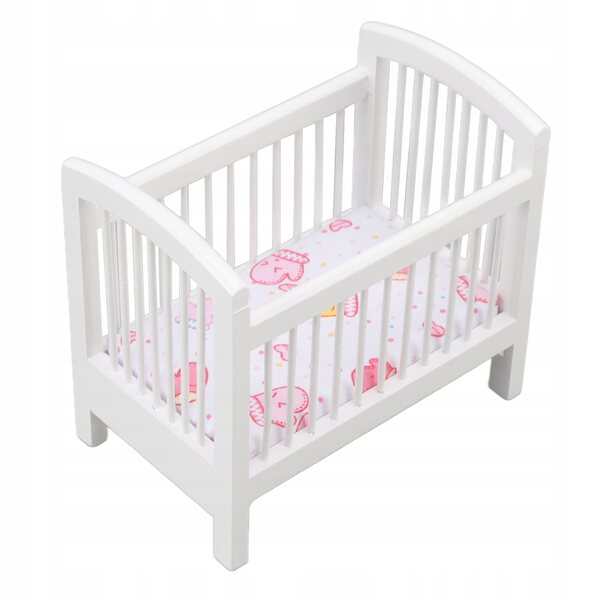 Letto in legno per bambole resistente e sicuro per la casa delle bambole scala 1:12