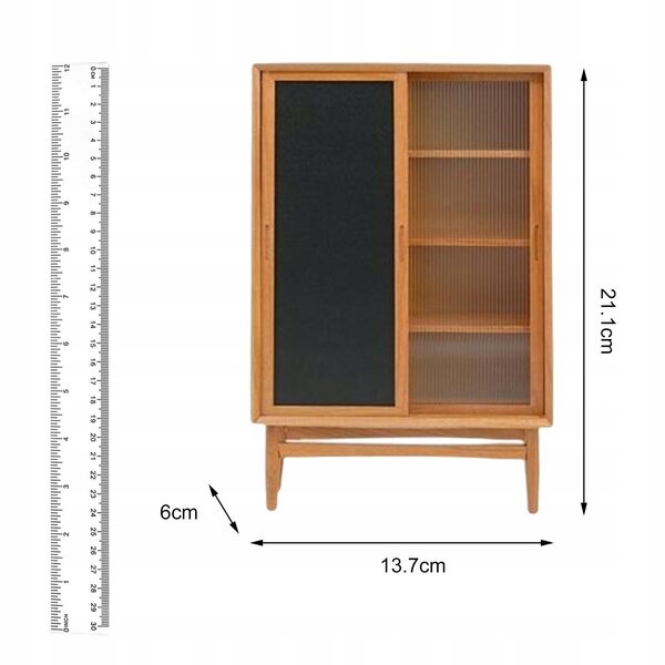 1:6 Holzmöbelminiatur für Puppenhaus, funktionale Dekoration