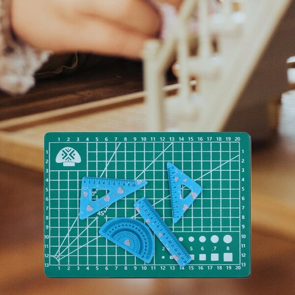 1:12 Miniatur-Set zum Zeichnen und Dekorieren blauer Puppenhäuser