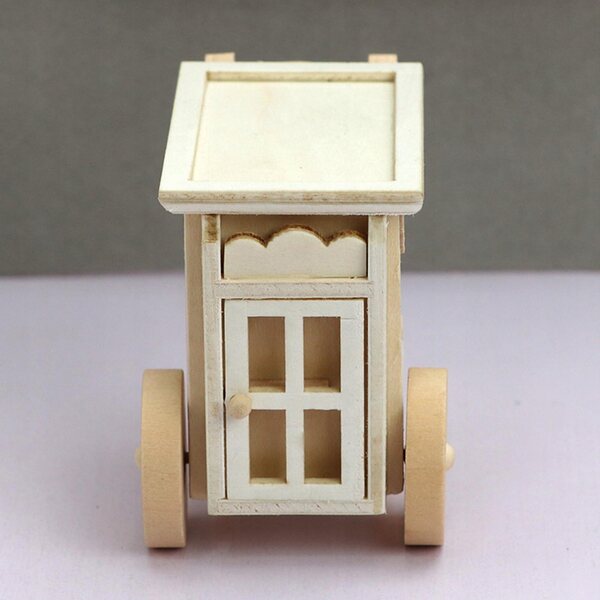 Miniatur-Speisewagen 1:12 Realistisches Puppenhaus aus Holz