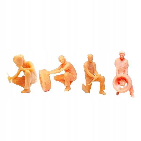 Figurine Motociclista 1:64 in Resina Dipinte a Mano per Diorama e Modelli