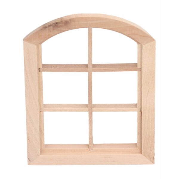 Finestre Archi Miniature per Case delle Bambole in Legno Sicuro e Non Tossico