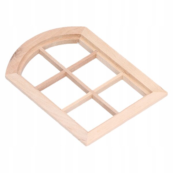 Finestre Archi Miniature per Case delle Bambole in Legno Sicuro e Non Tossico