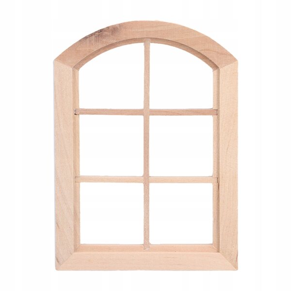 Finestre Archi Miniature per Case delle Bambole in Legno Sicuro e Non Tossico