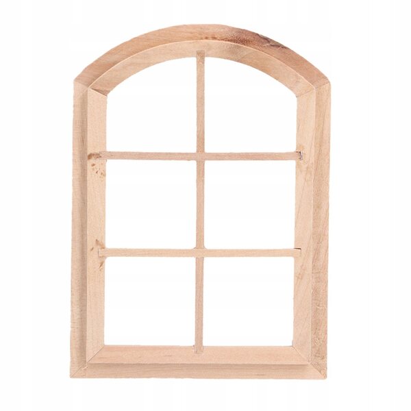 Finestre Archi Miniature per Case delle Bambole in Legno Sicuro e Non Tossico