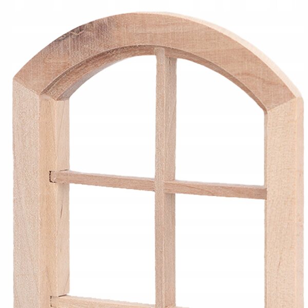 Finestre Archi Miniature per Case delle Bambole in Legno Sicuro e Non Tossico