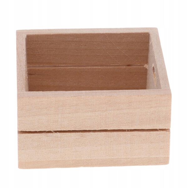 Miniatura in legno per casa delle bambole 1/12 - Scatola porta frutta