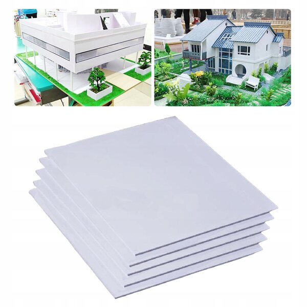 5 Bögen Miniaturschaumstoff für DIY-PVC-Dekorationen, 10 x 10 x 0,7 cm