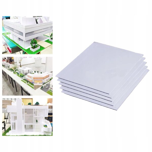 5 Bögen Miniaturschaumstoff für DIY-PVC-Dekorationen, 10 x 10 x 0,7 cm
