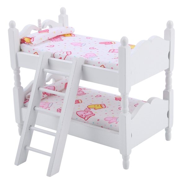 Mini letto per bambole 1:12 modello camera da letto per bambini, alta qualità