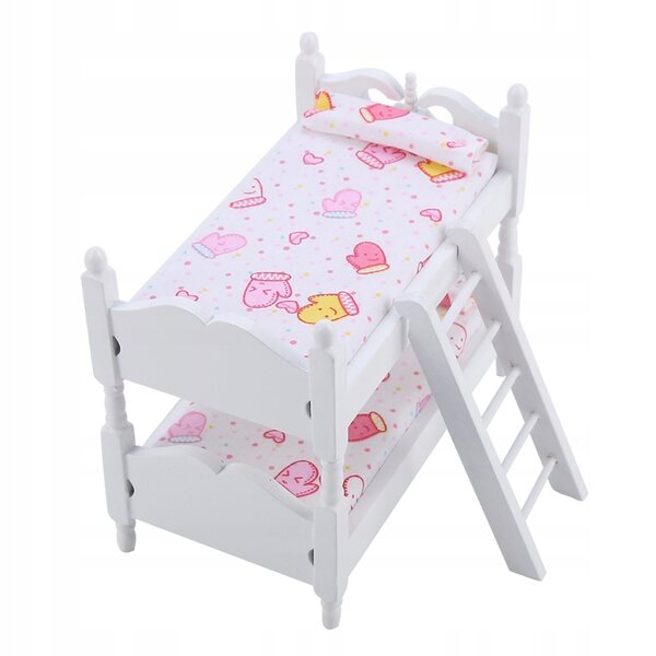 Mini letto per bambole 1:12 modello camera da letto per bambini, alta qualità