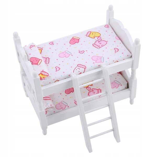 Mini letto per bambole 1:12 modello camera da letto per bambini, alta qualità