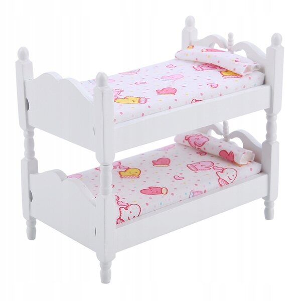 Mini letto per bambole 1:12 modello camera da letto per bambini, alta qualità